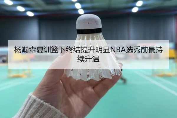 杨瀚森夏训篮下终结提升明显NBA选秀前景持续升温